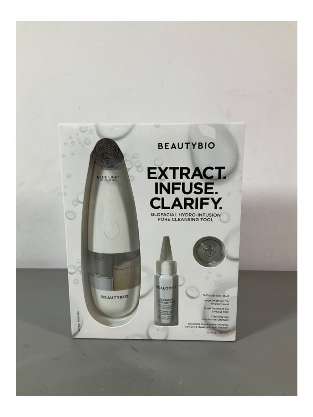 BeautyBio GloFacial Pore Cleanser with Hydro-Infusion & Blue Light Technology